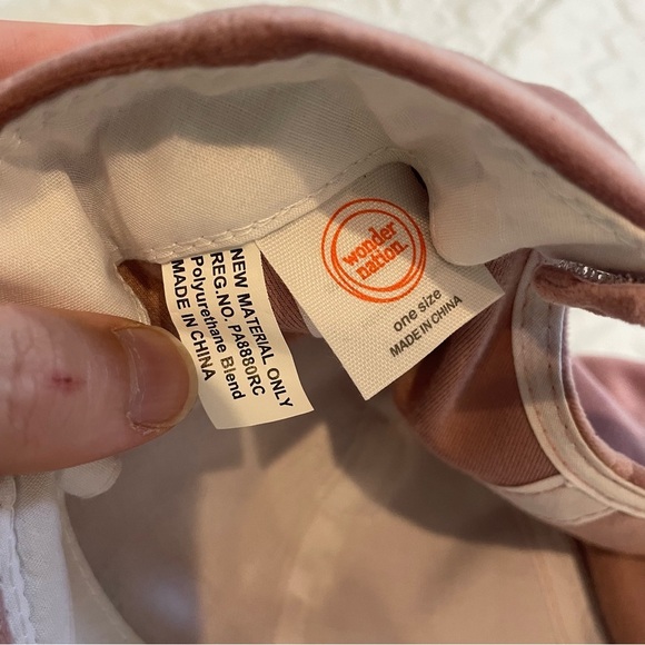 Unicorn Hat Big Girl’s One Size Faux Suede Pink Cap Adjustable Wonder Nation - Picture 4 of 4